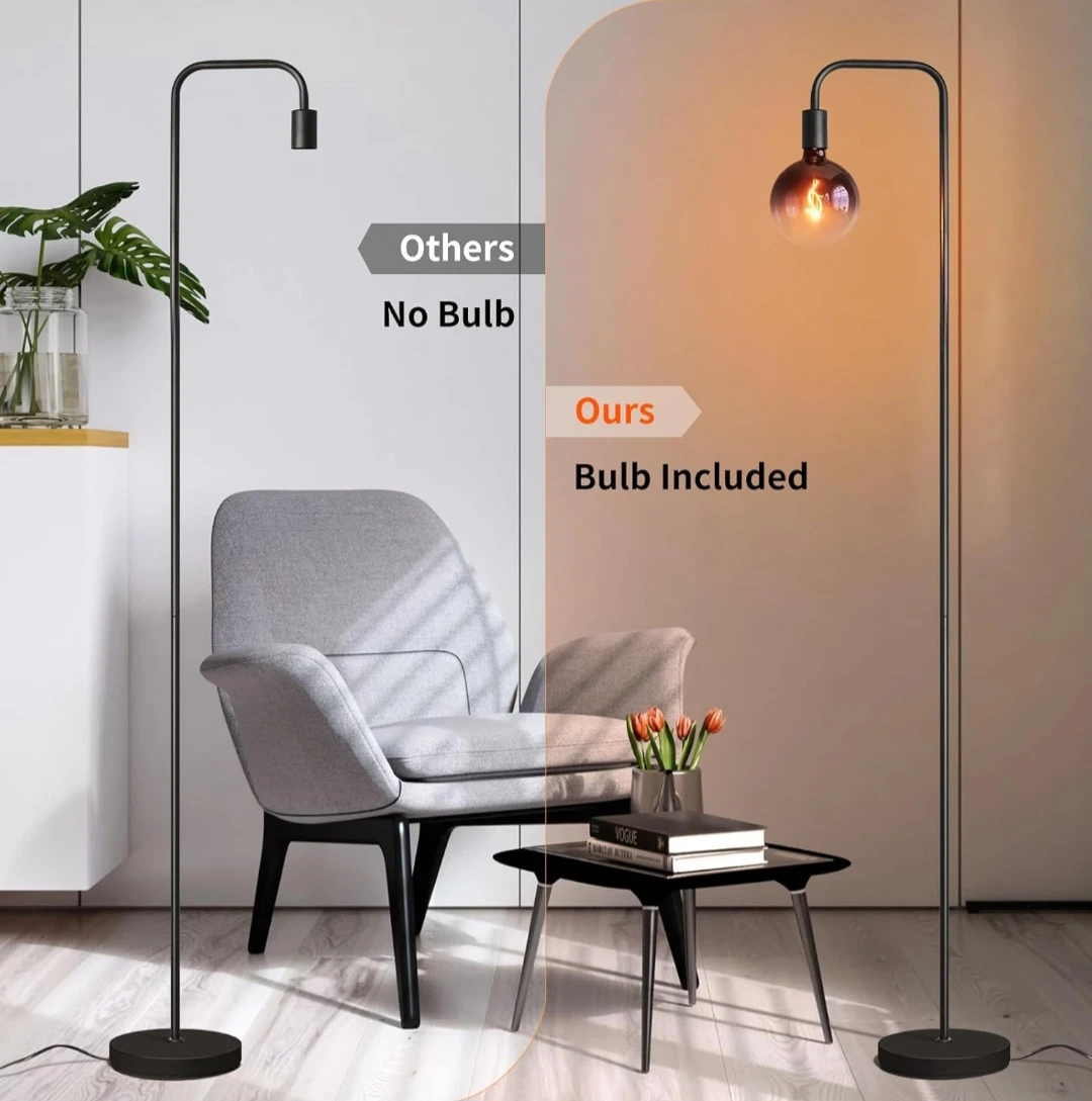 Modern Floor Lamp with Oversized G150 LED Bulb - photo 2
