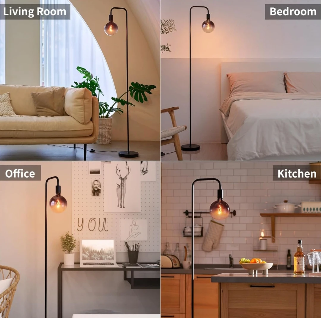 Modern Floor Lamp with Oversized G150 LED Bulb - photo 5