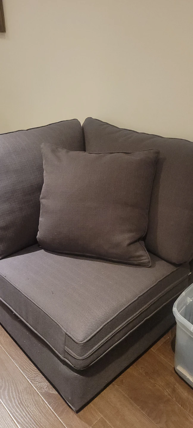 Grey Armchair with Cushion - photo 2