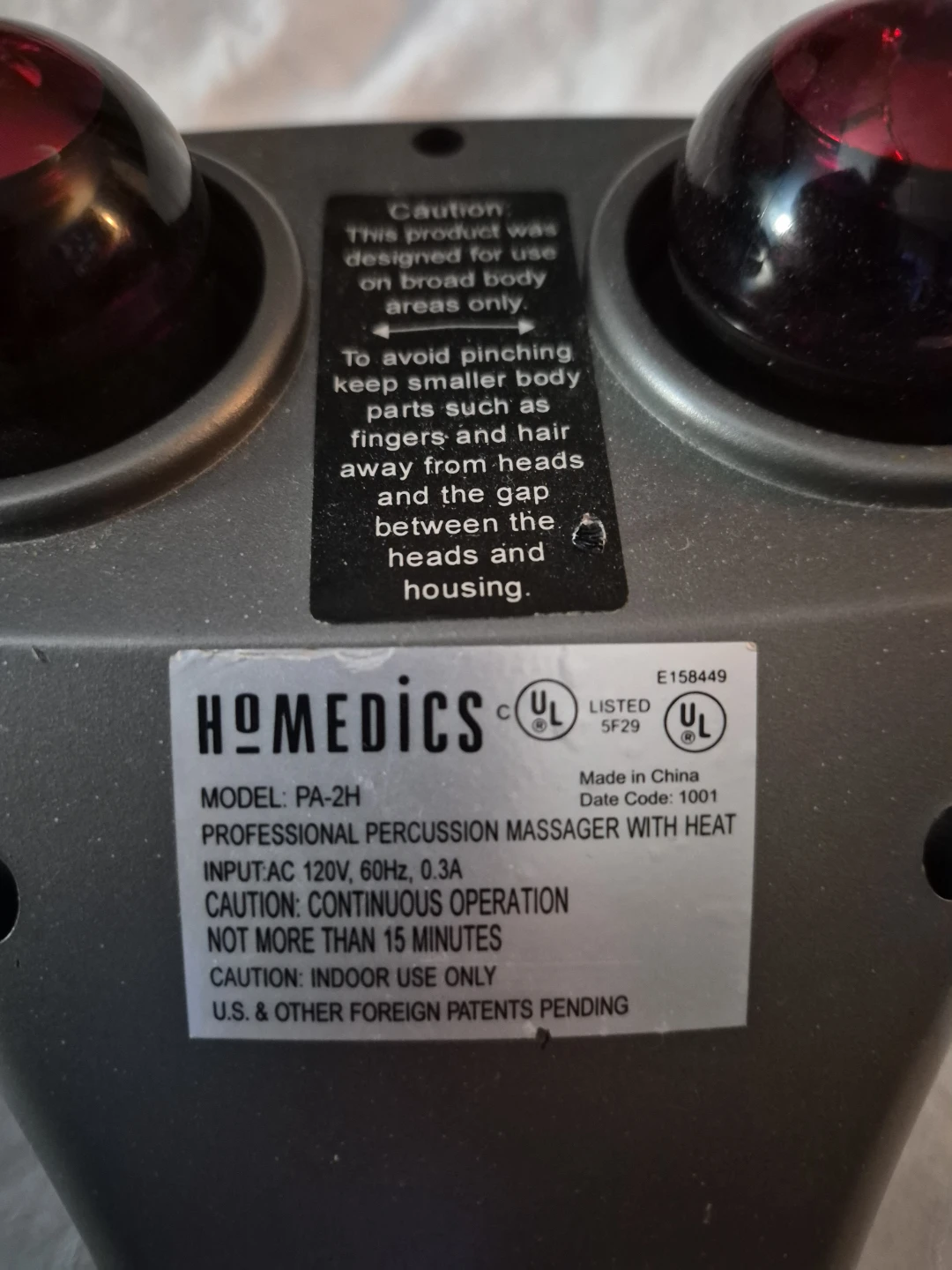 HoMedics Professional Percussion Massager with Heat PA-2H - photo 2