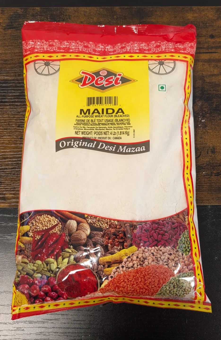 Desi Maida All Purpose Wheat Flour (Bleached) 4 Lb