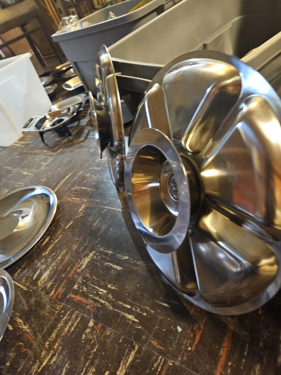 Set of 5 Stainless Steel Serving Trays - photo 5
