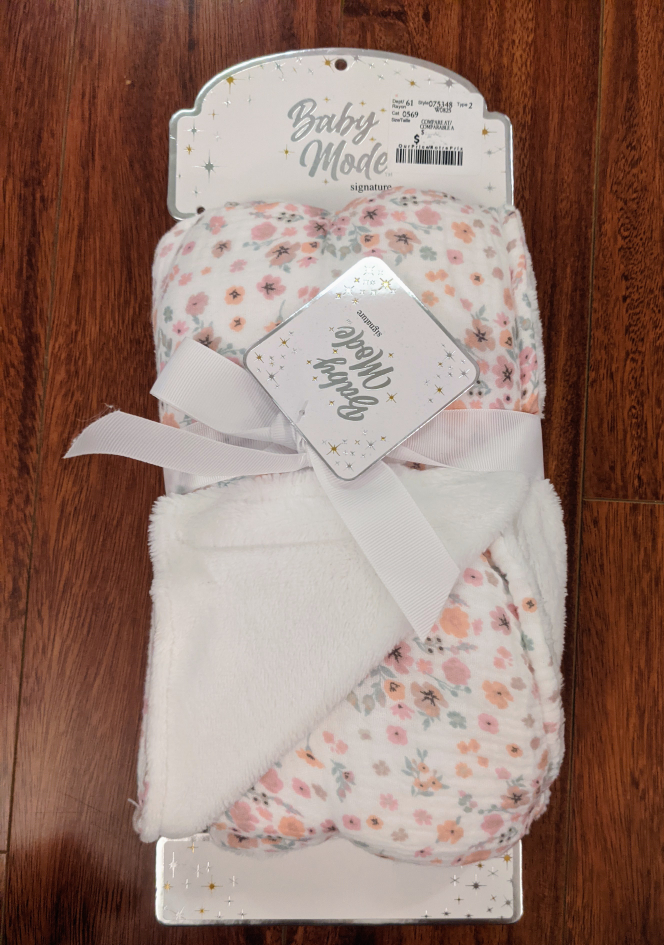 Baby Blanket 2 layers: Cotton, polyester