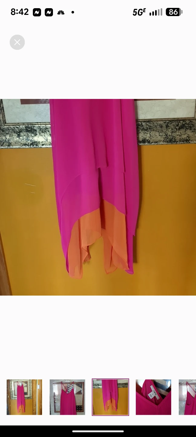 BAR III FUSCHIA/ORANGE DRESS - photo 3