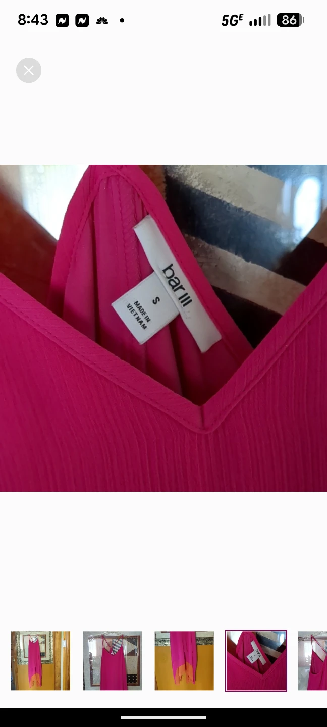 BAR III FUSCHIA/ORANGE DRESS - photo 4