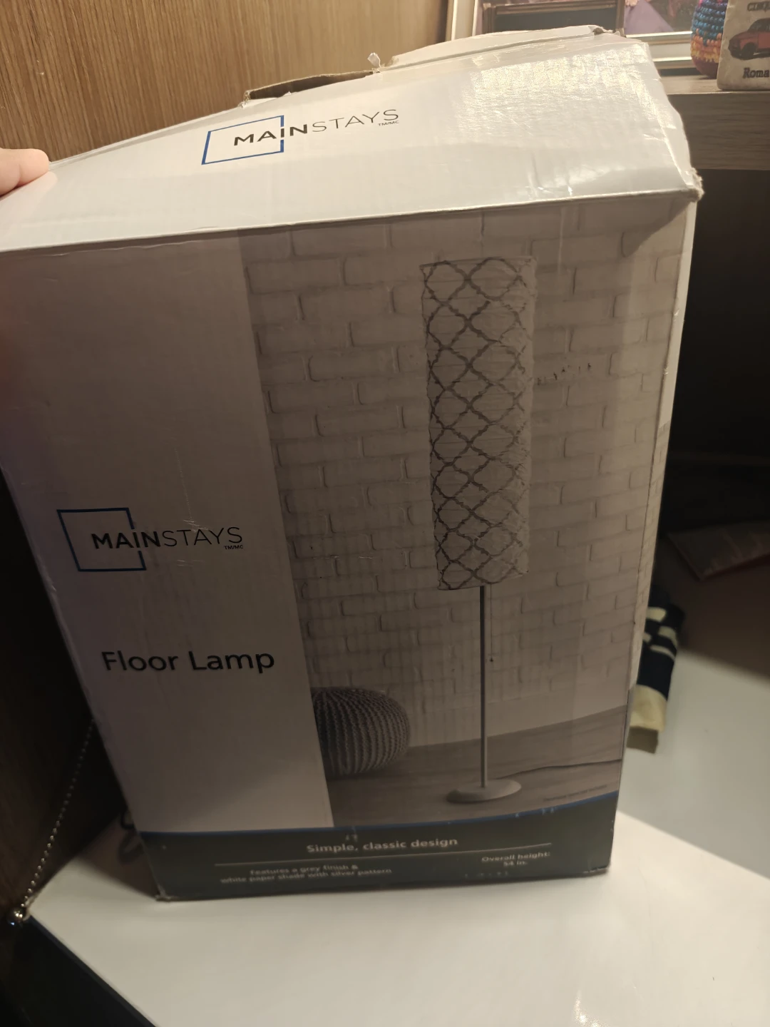 Mainstays Floor Lamp-URGENT PICKUP SURREY CENTRAL