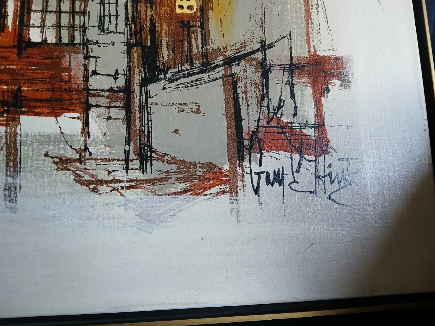 "Cannery Row" Painting - 1970 - photo 3