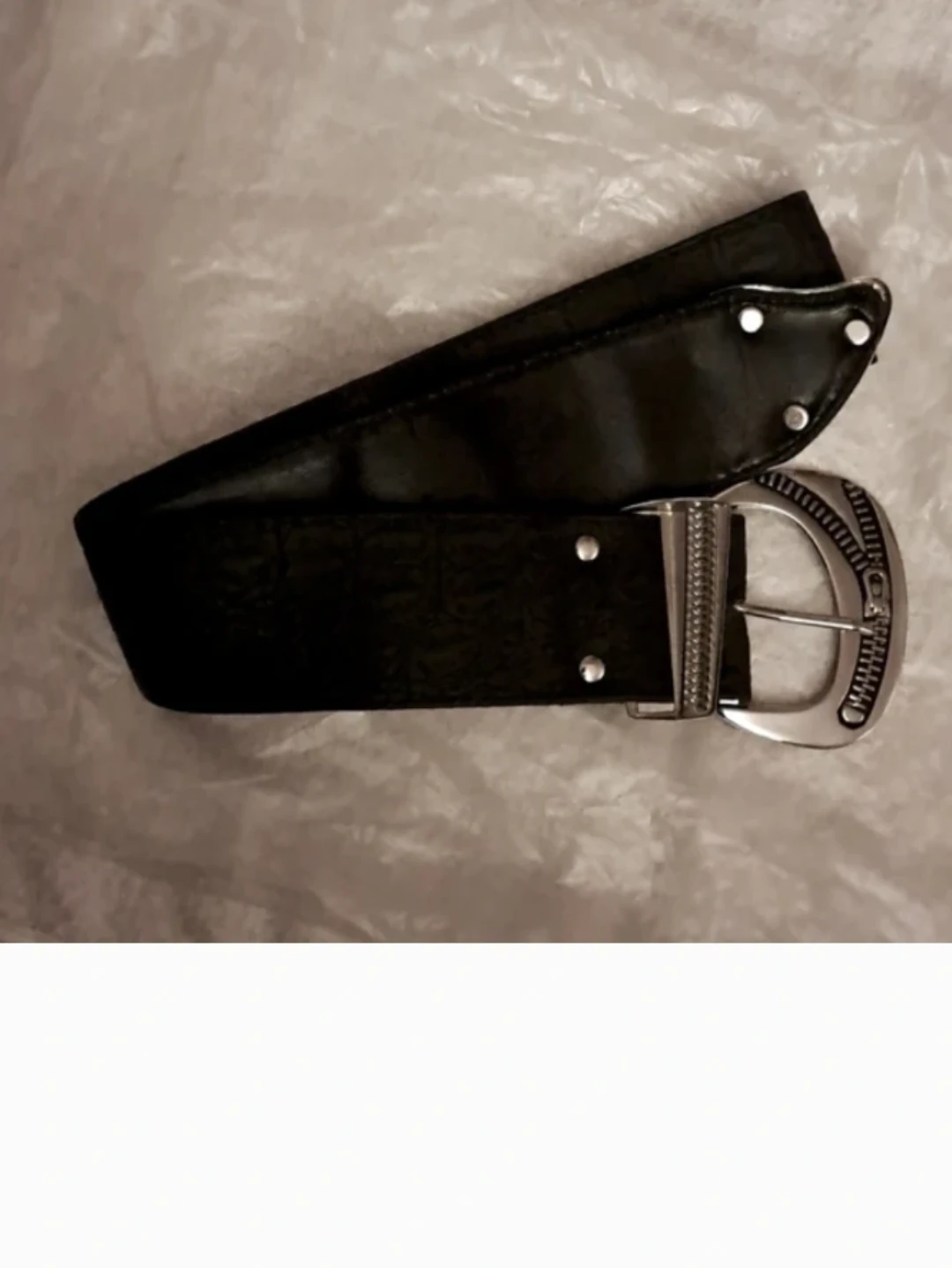 WIDE BELT, BLACK, NEW 37" 38" LENGTH, SM, XS - photo 3