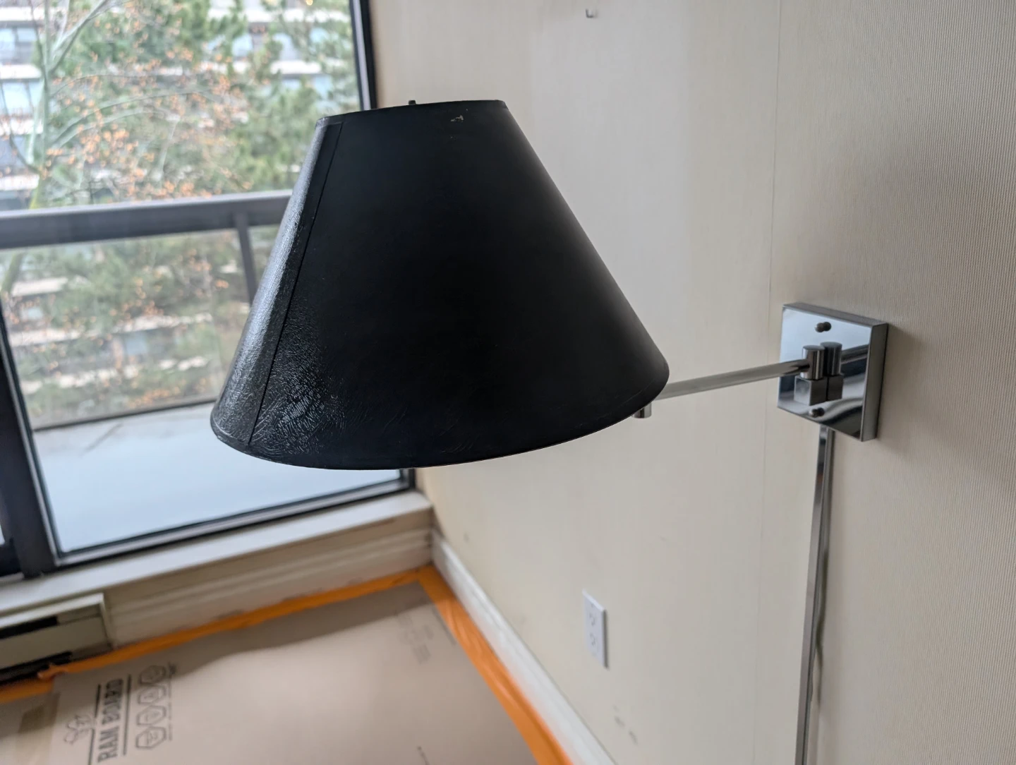 Black Cone Shade Wall Lamp - photo 2