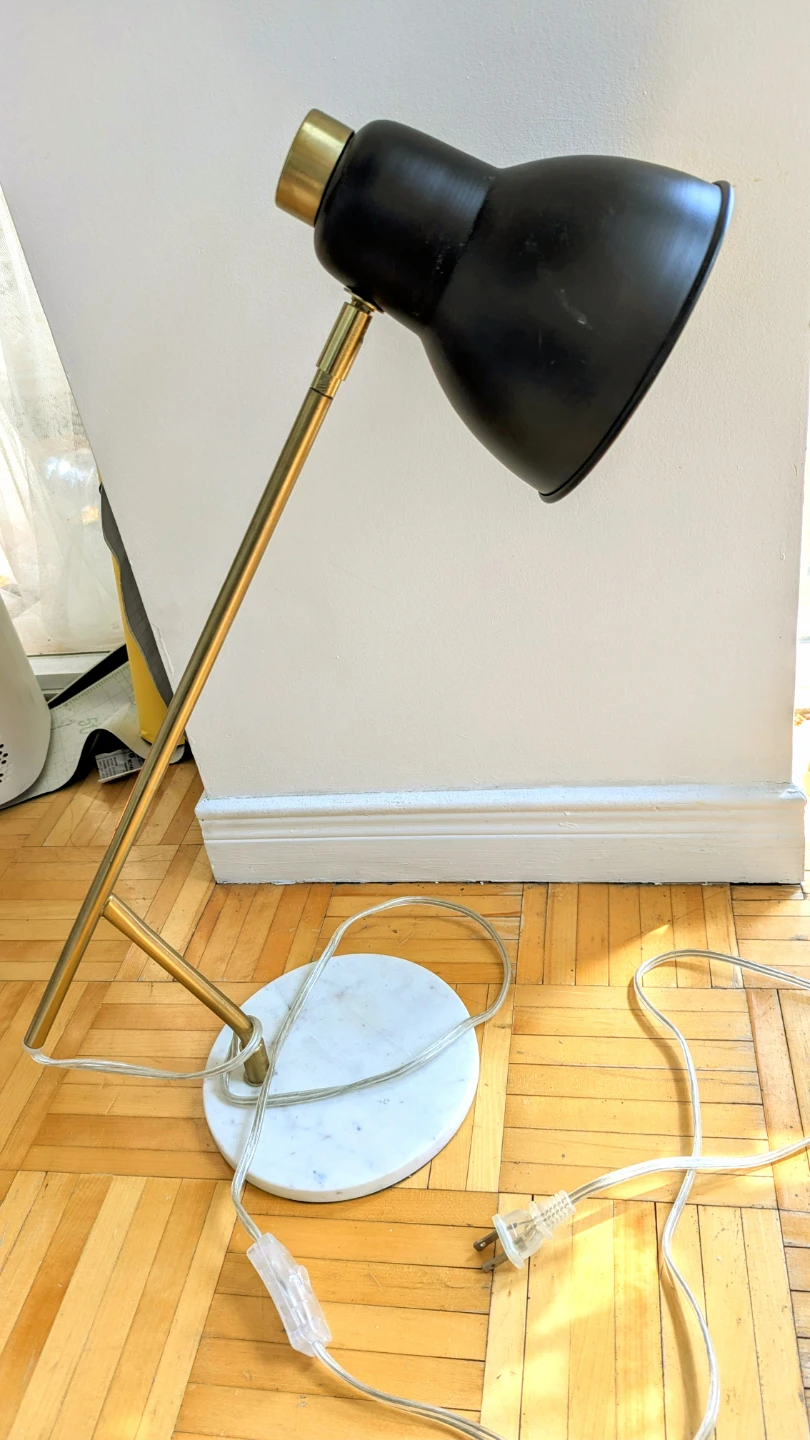 Desk Lamp with Marble Base