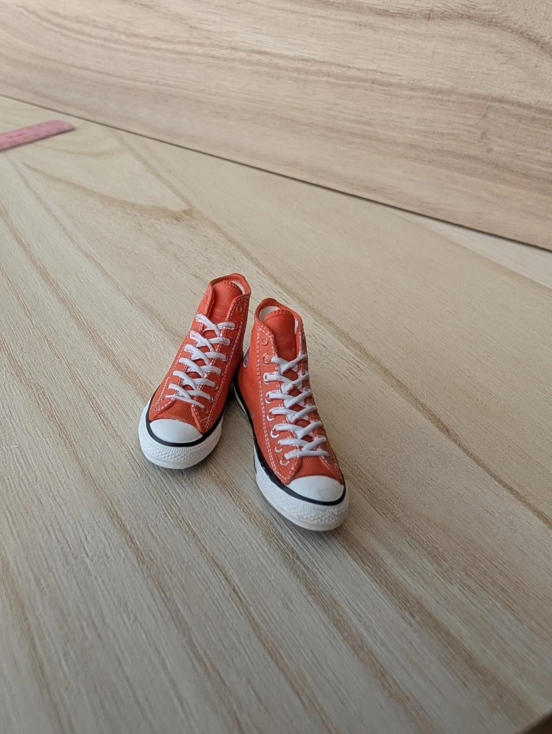 Toy Miniature Converse All Star High Top Shoes - Orange - photo 5