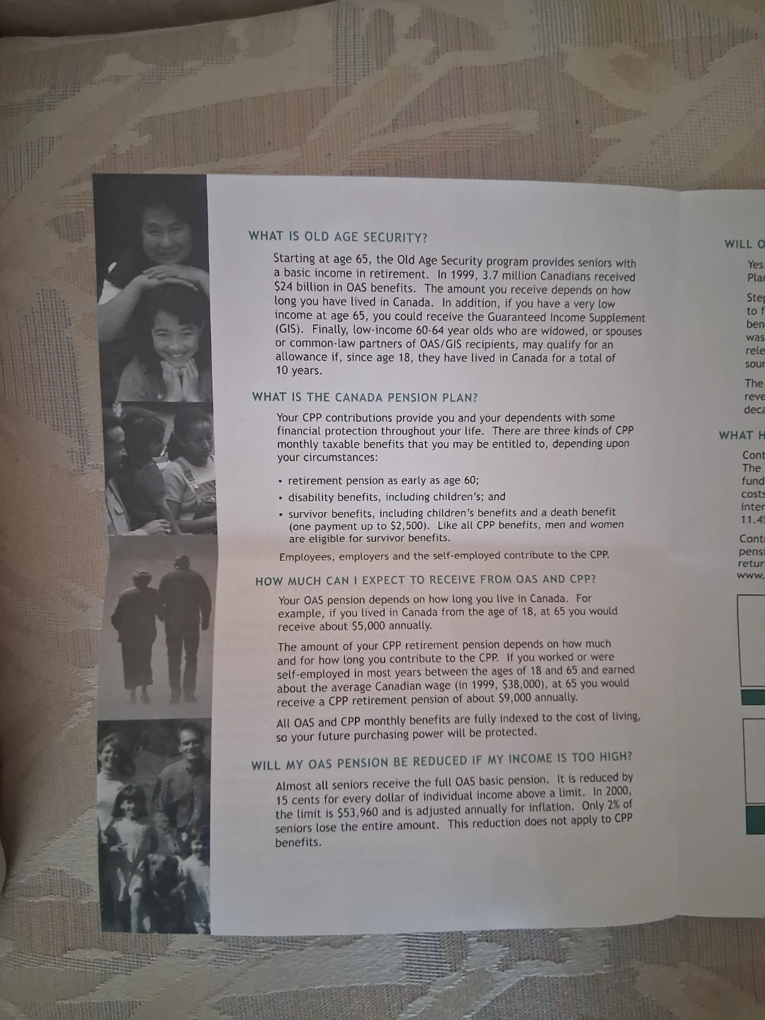Canada’s Public Pensions: There For You (Government Brochure) - photo 2