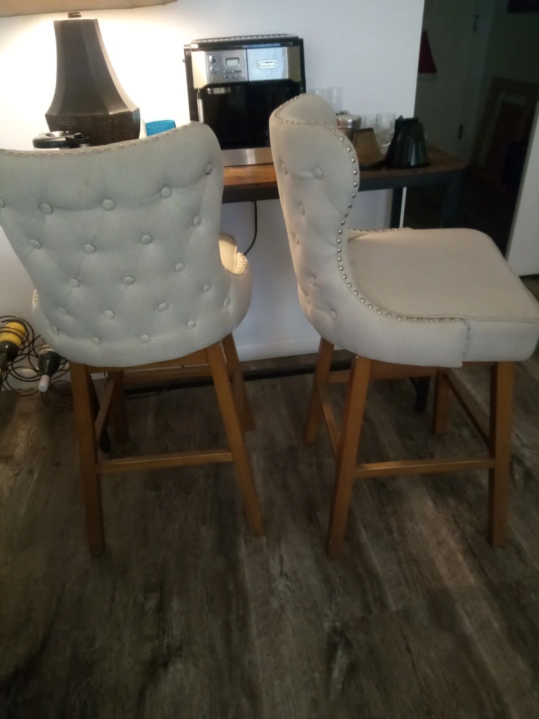 Baxton Modern swivel Barstools (set of 2)