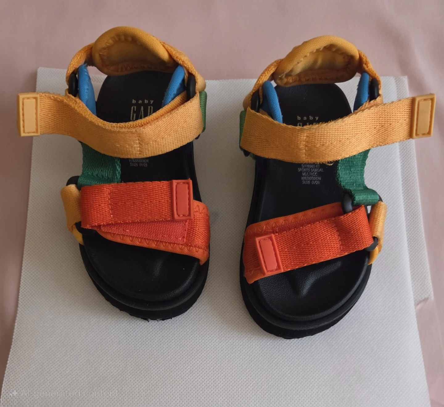 Baby GAP Multicolor Strap Sandals Toddler Size 6