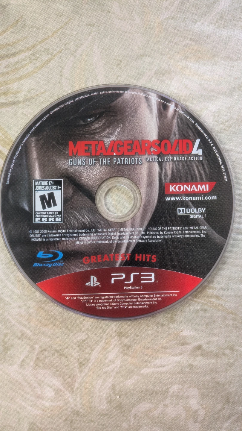 Metal Gear Solid 4: Guns of the Patriots PS3 Greatest Hits - photo 4