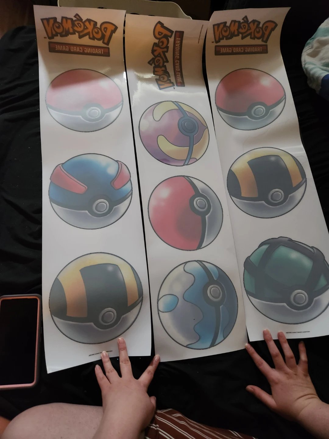 Pokeball window stickers
