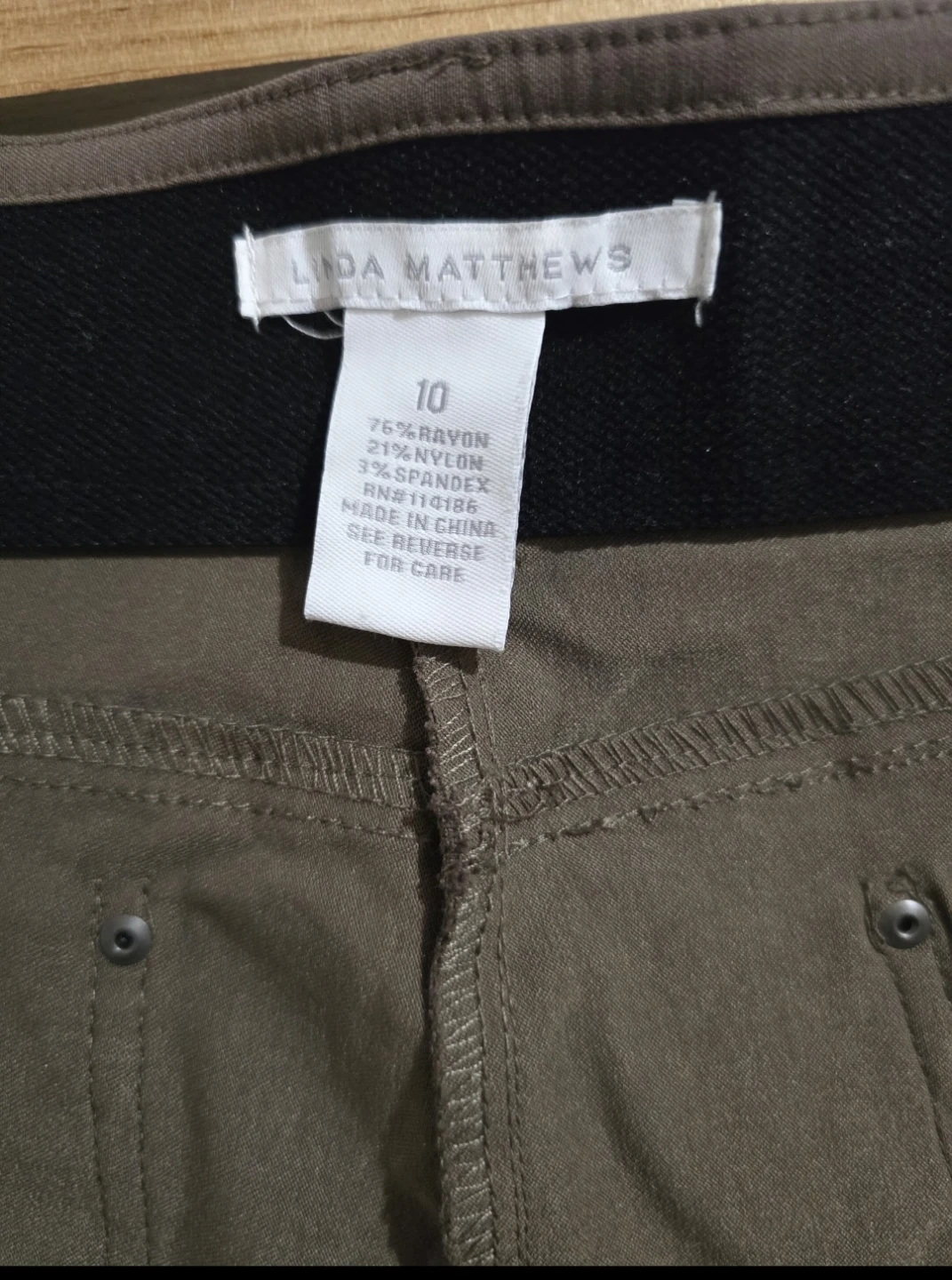 ​New Linda Matthews Stretch Pants - Brown - Size 10 - photo 4