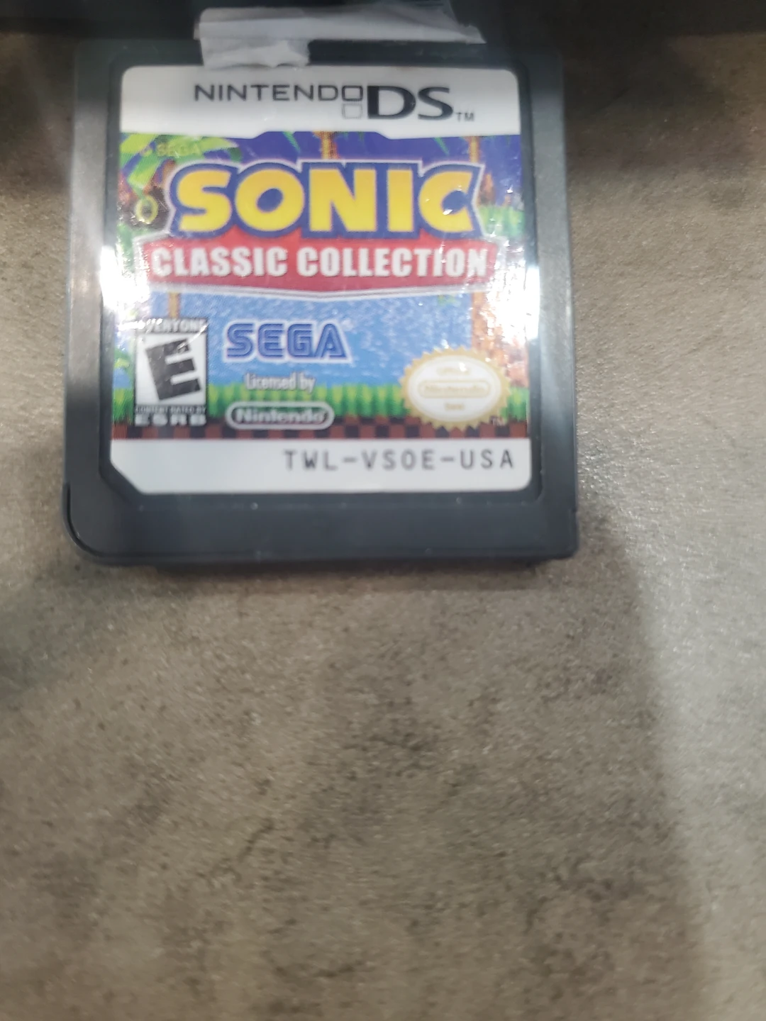 Nintendo DS Sonic Classic Collection Game Cartridge