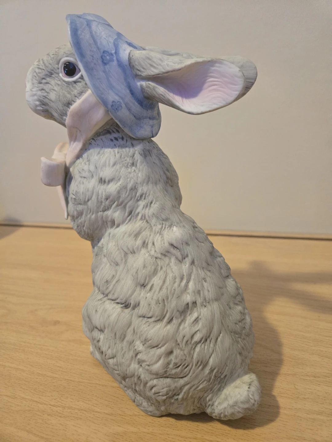 Ceramic Bunny Figurine with Blue Hat - photo 4