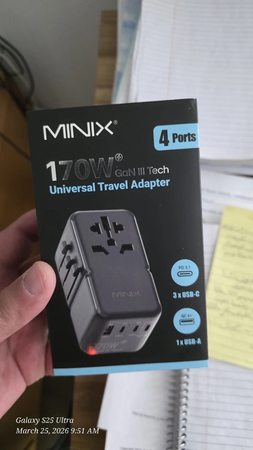 MINIX 170W Universal Travel Adapter