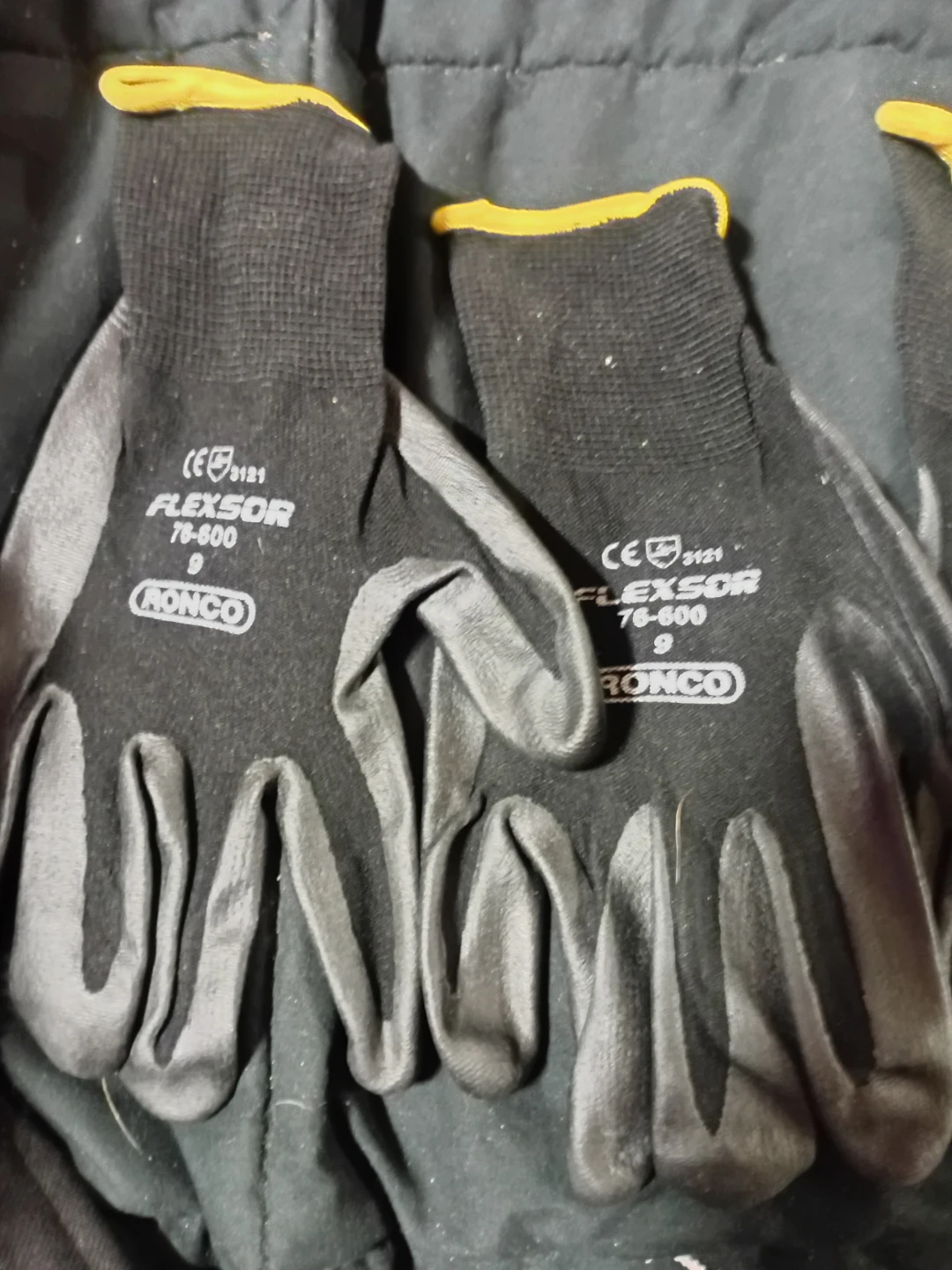 4 RONCO Flexsor 78-600 Work Gloves Size 9