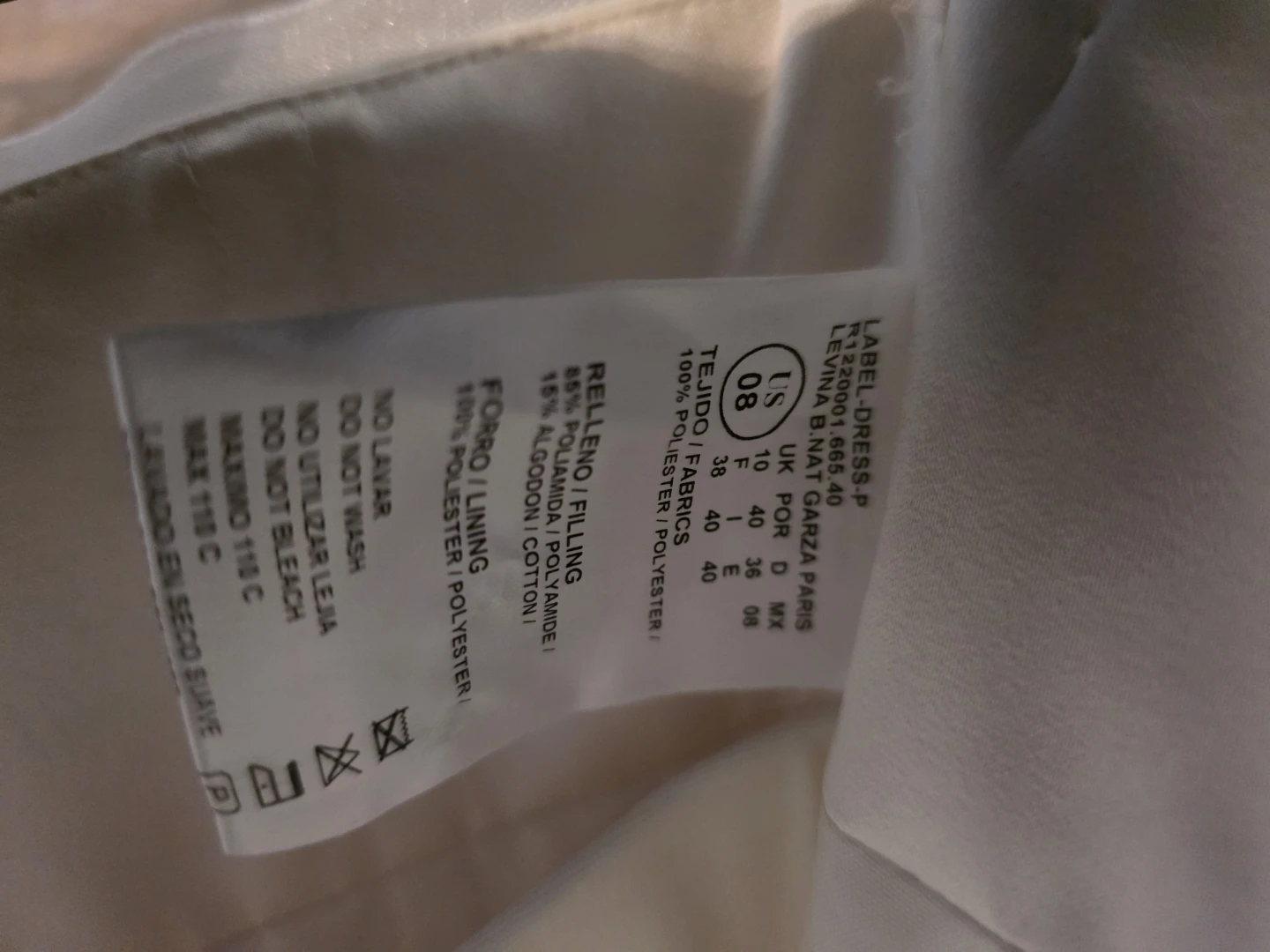 White Tiered Ruffle Wedding Dress Size 8 - photo 5