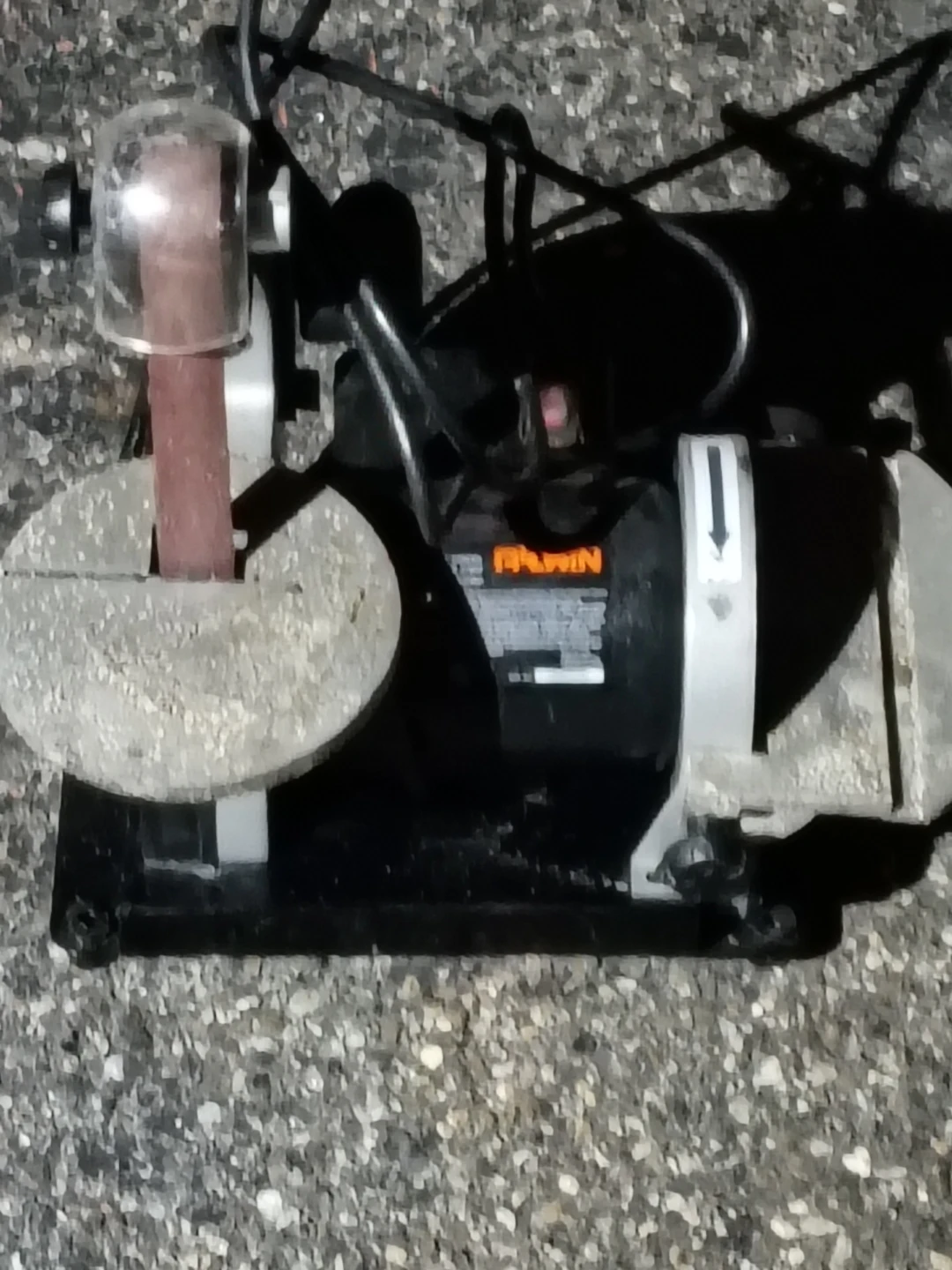 Central Machinery Bench Grinder with Belt Sander Attachment - photo 2