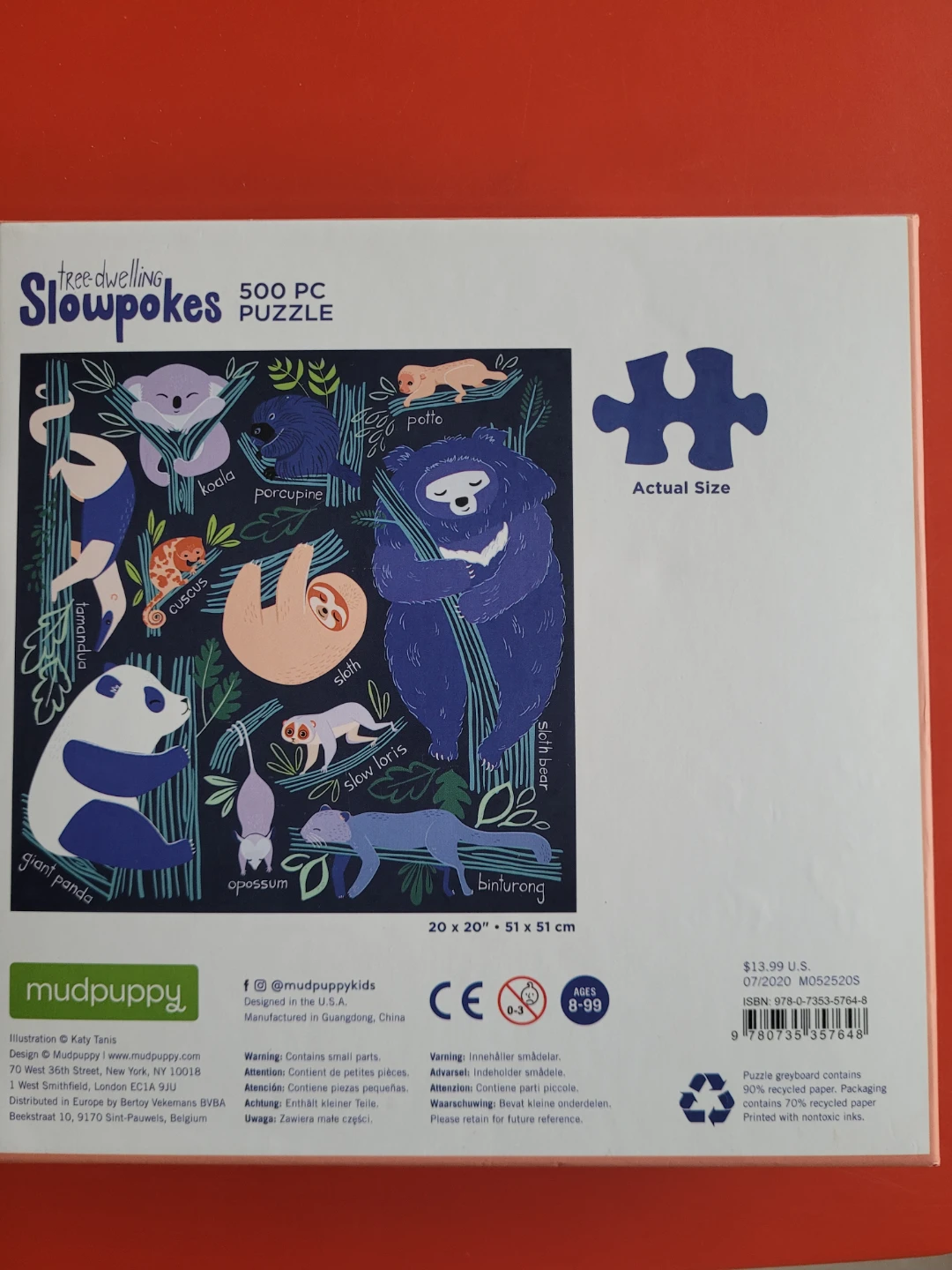 Mudpuppy Slowpokes 500 Piece Puzzle - photo 2