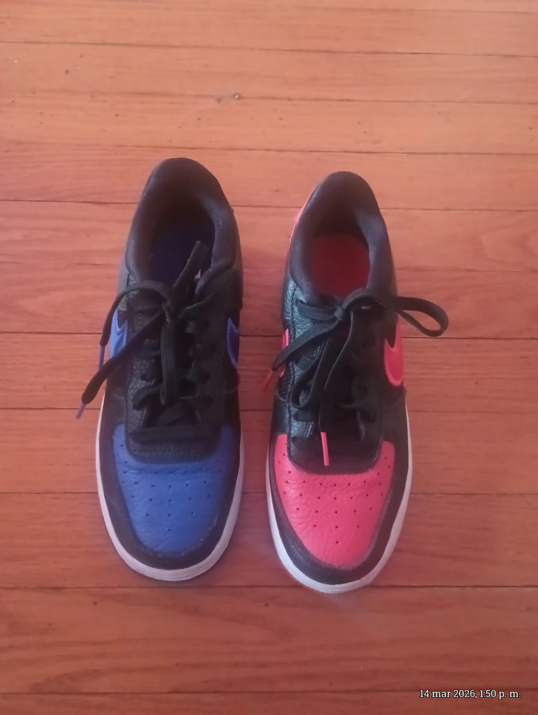 Nike Air Force 1 Low - Black, Red, and Blue
