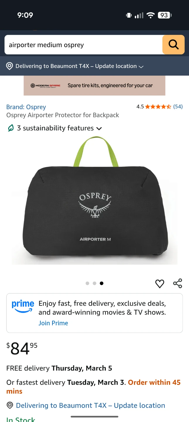 Osprey Airport protective cover, medium - photo 3