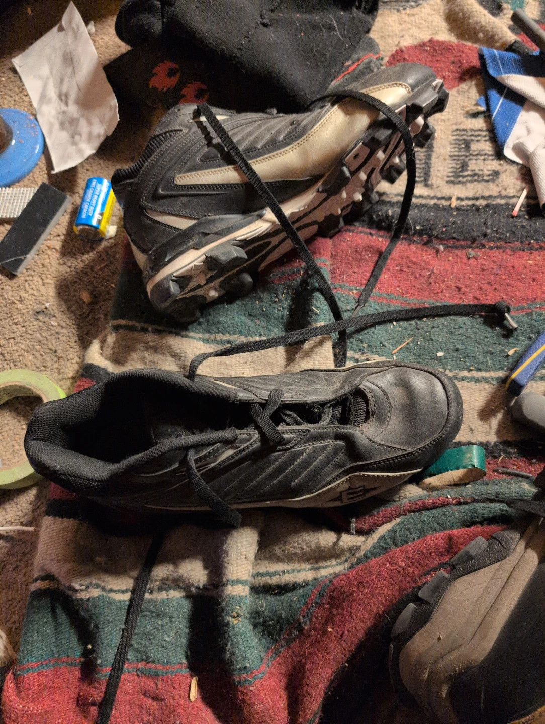 Men's Black Baseball Cleats - photo 2