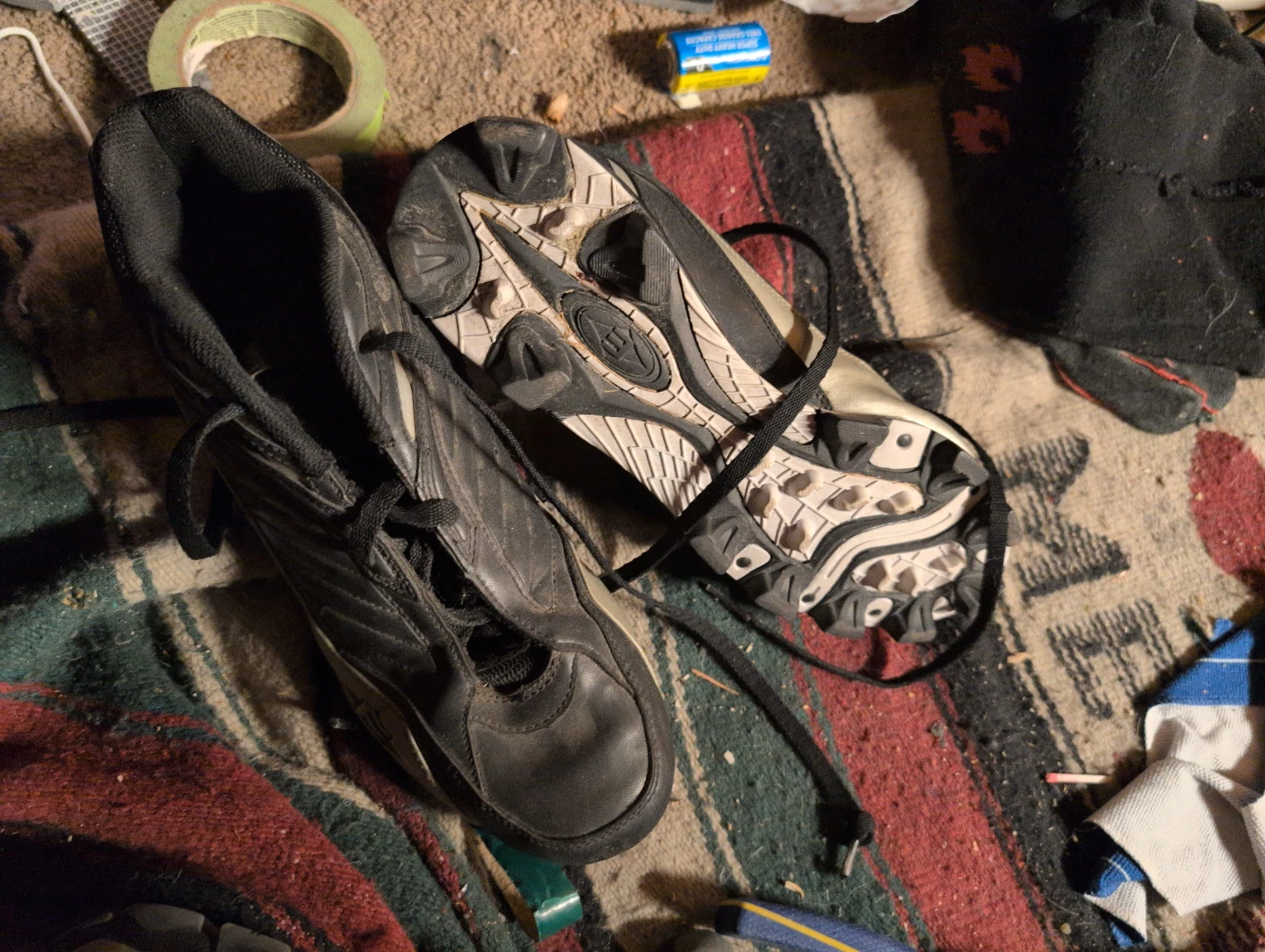 Men's Black Baseball Cleats - photo 3