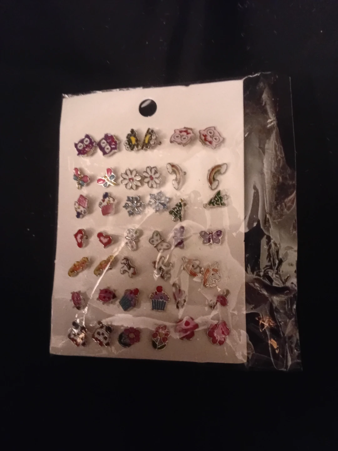 NEW!   Kids Stud Earrings Set (21pairs) - Assorted Fun Designs