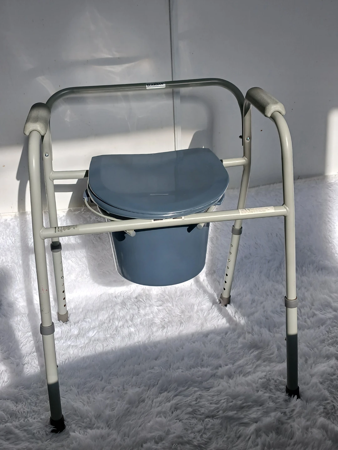 Adjustable Commode Chair with Bucket - photo 4