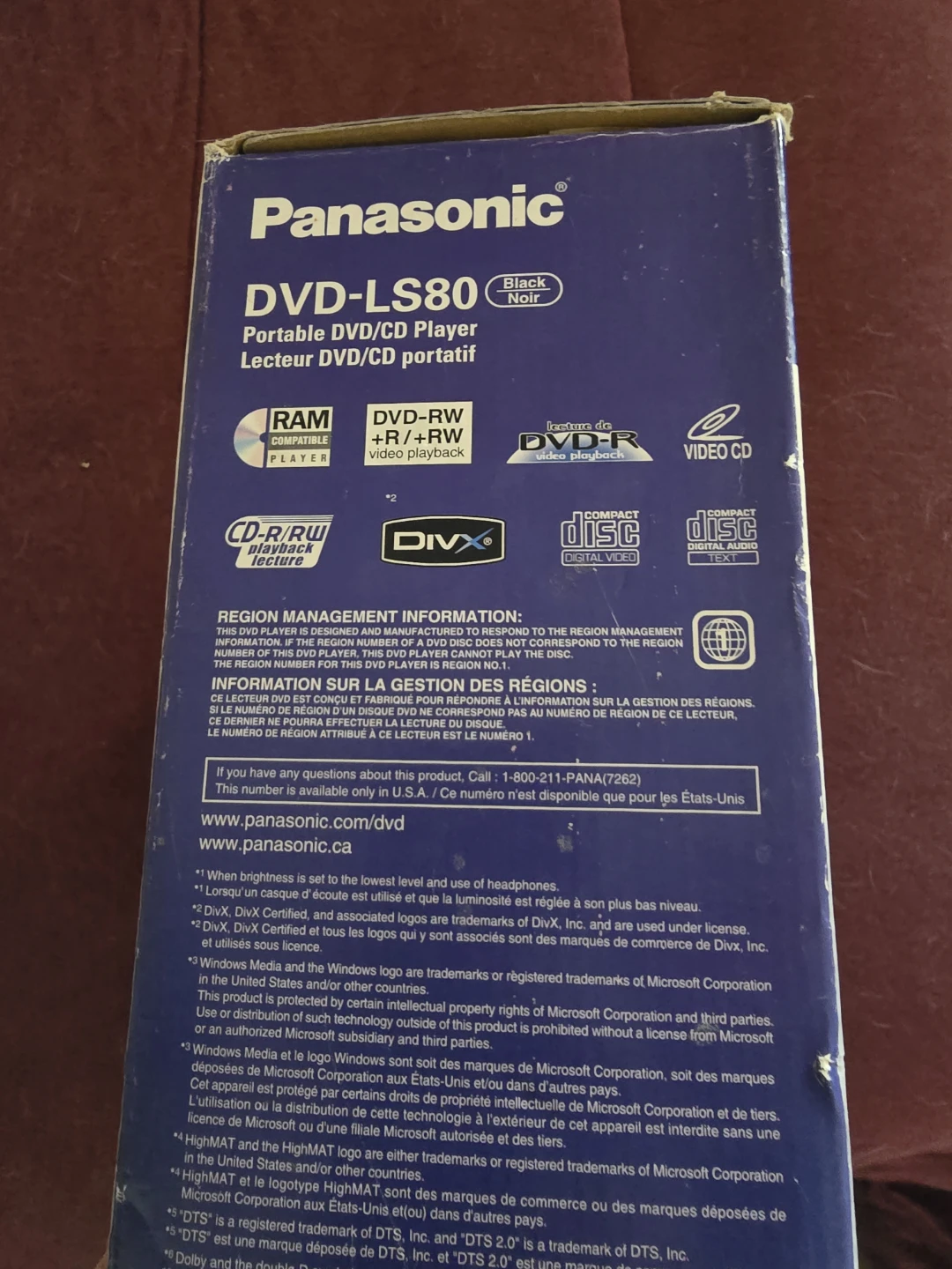 Panasonic DVD-LS80 Portable DVD/CD Player - photo 5