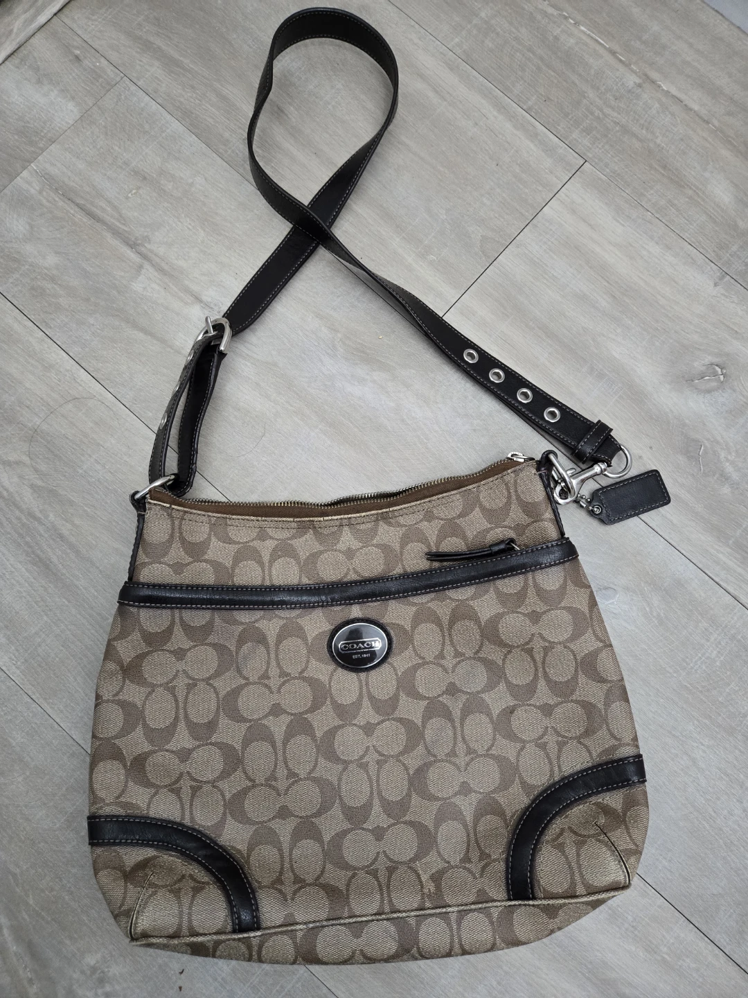 Coach Monogram Shoulder Bag