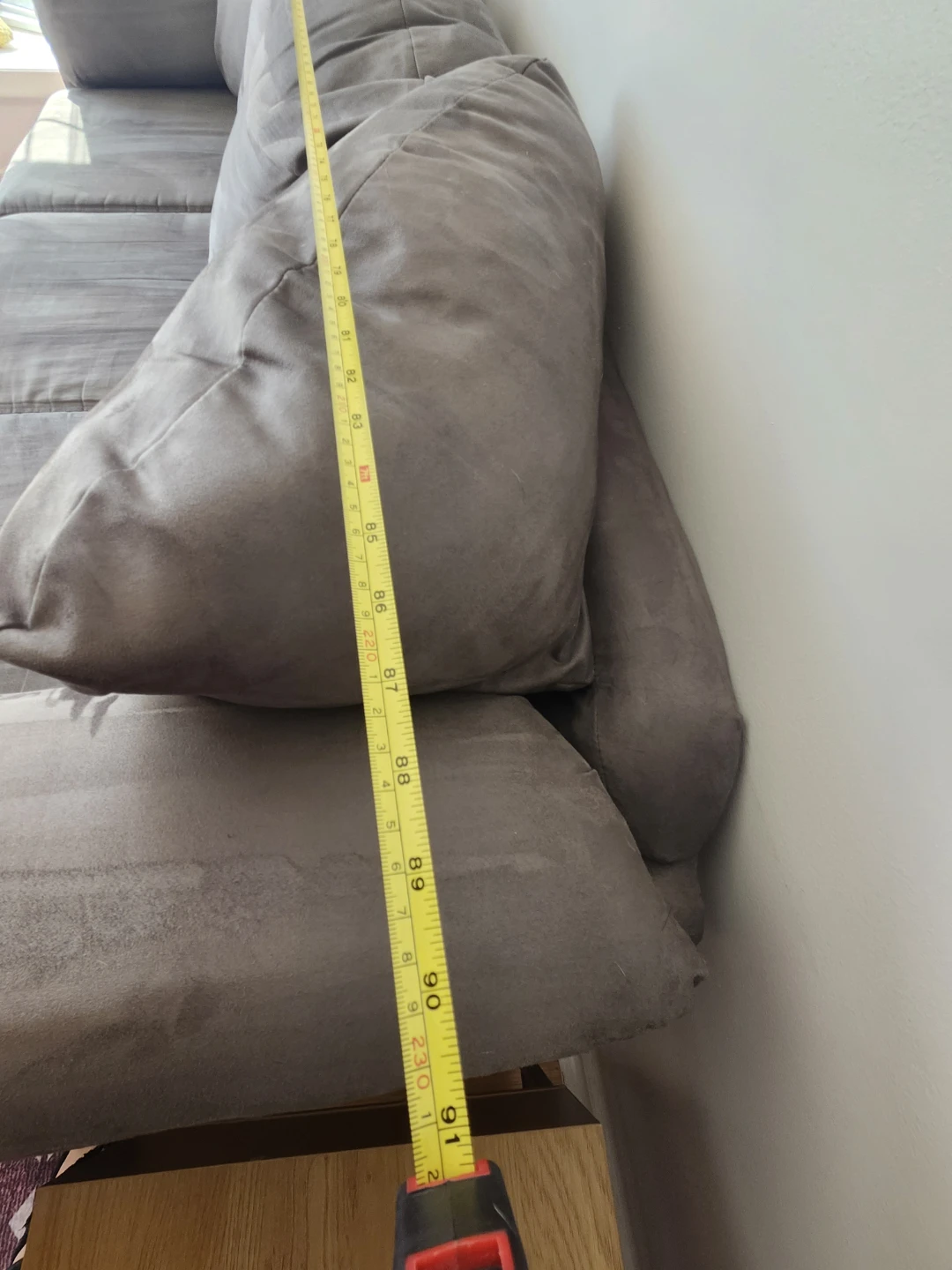 Grey Sofa with Ottoman - photo 4