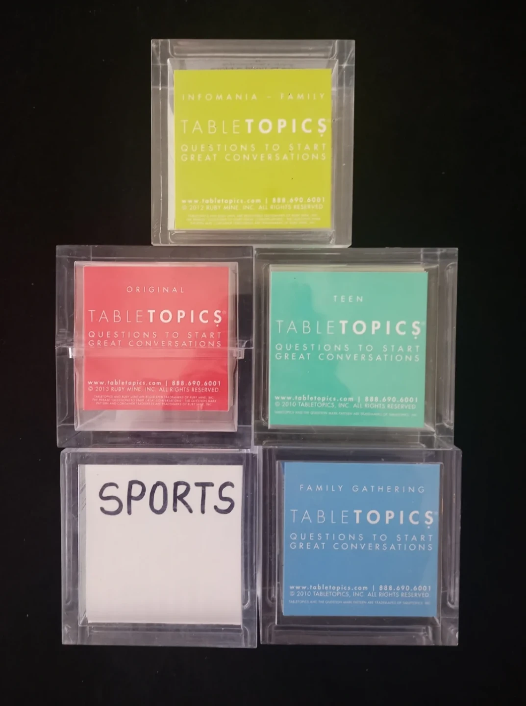 TableTopics Question Card Sets