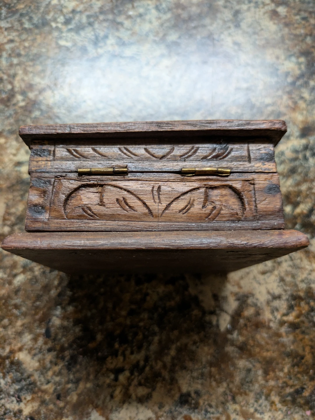 Vintage Carved Wooden Trinket Box - photo 2
