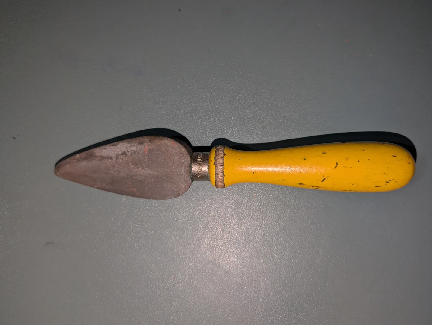 Vintage Yellow Handle Cheese Knife