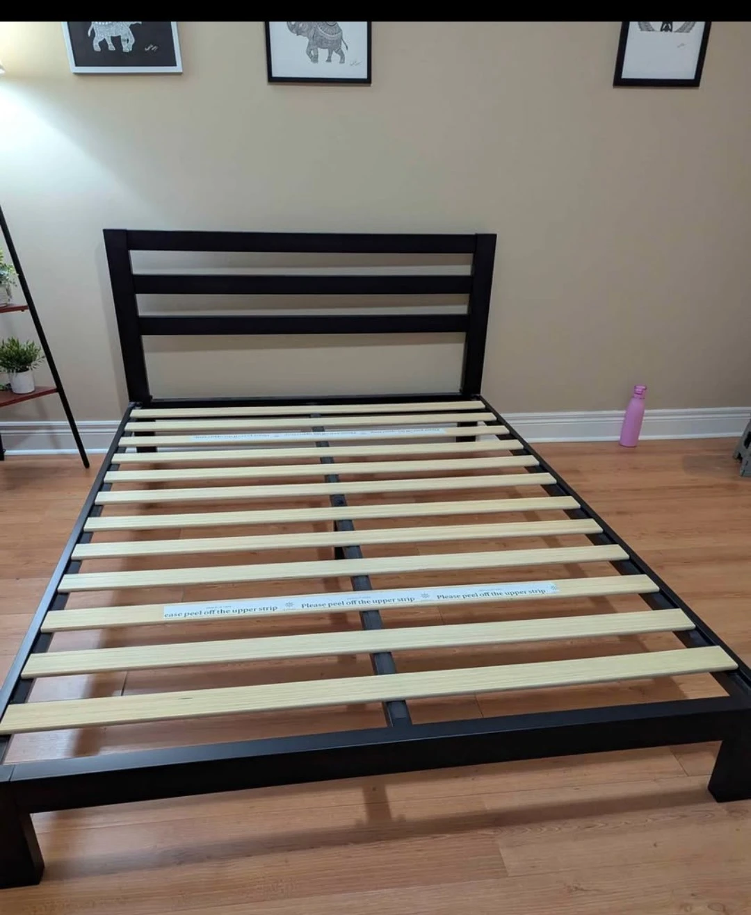 Black Metal Slat Bed Frame - photo 2