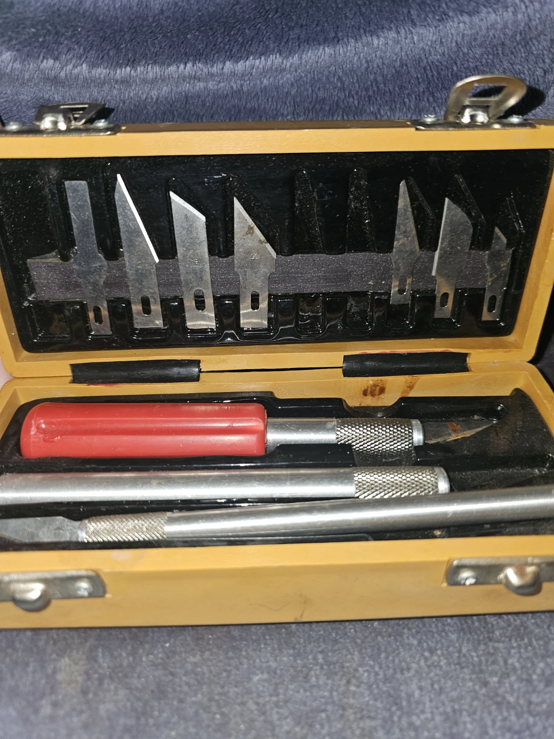 Hobby Craft Knife Set with Wooden Case - photo 2