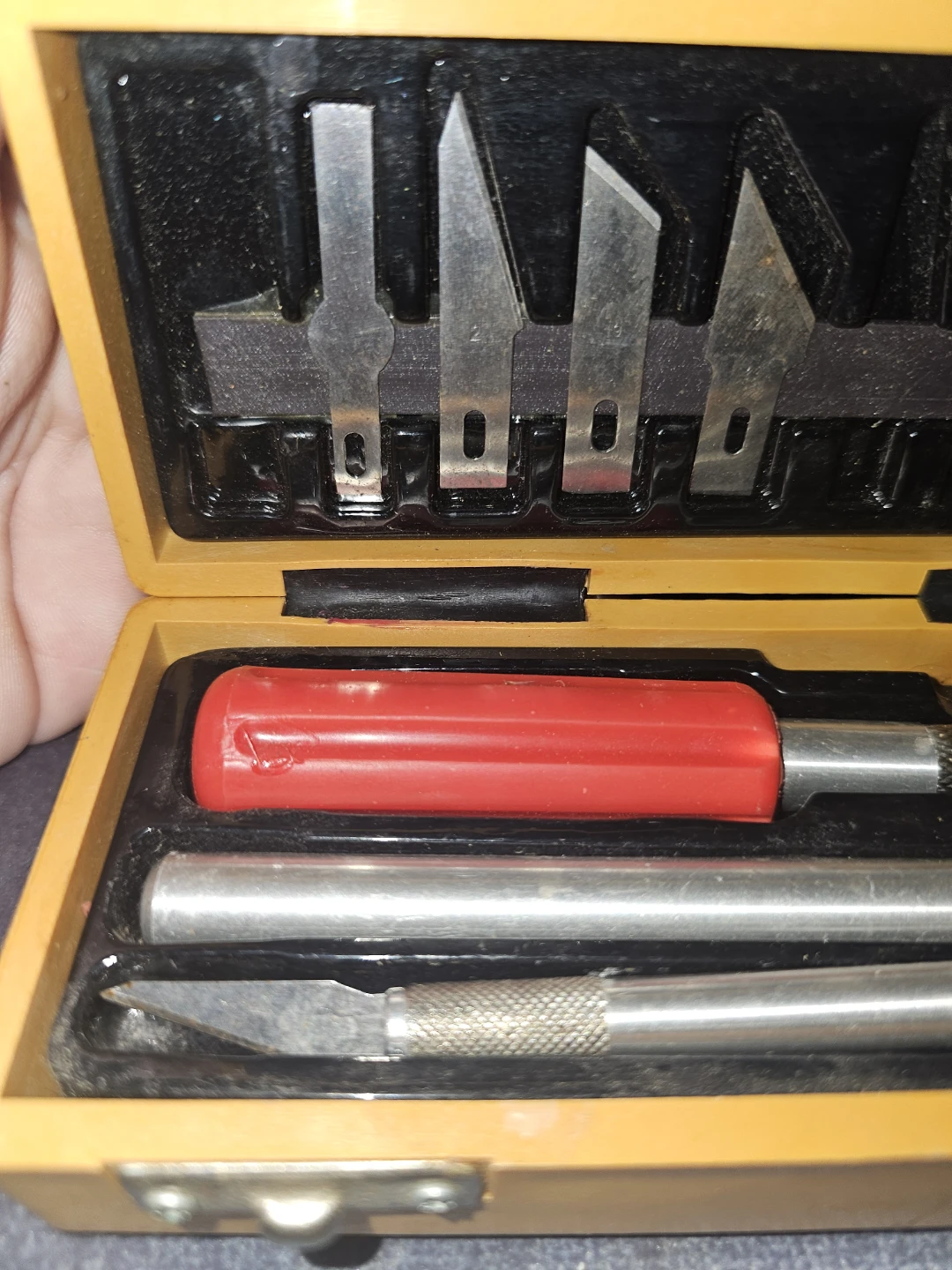 Hobby Craft Knife Set with Wooden Case - photo 3