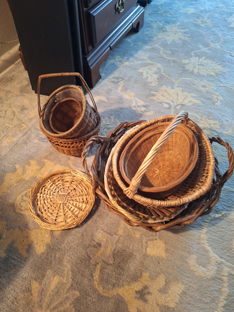 Wicker Baskets Set
