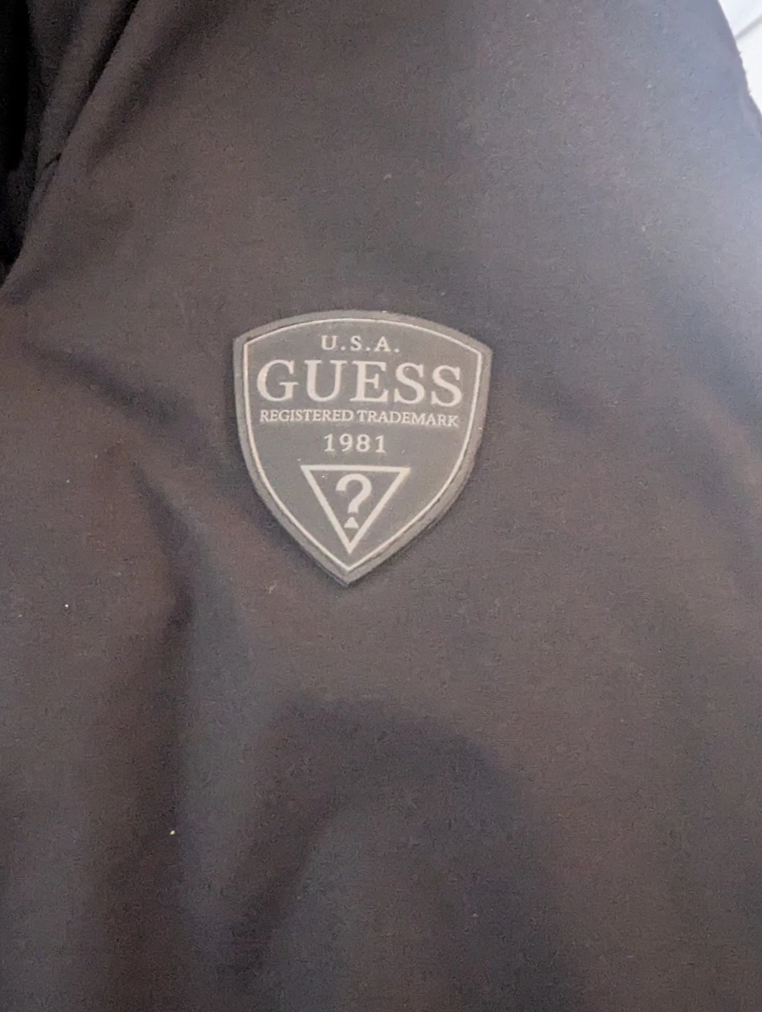 Guess Black Winter Parka Jacket with Fur Hood - photo 3