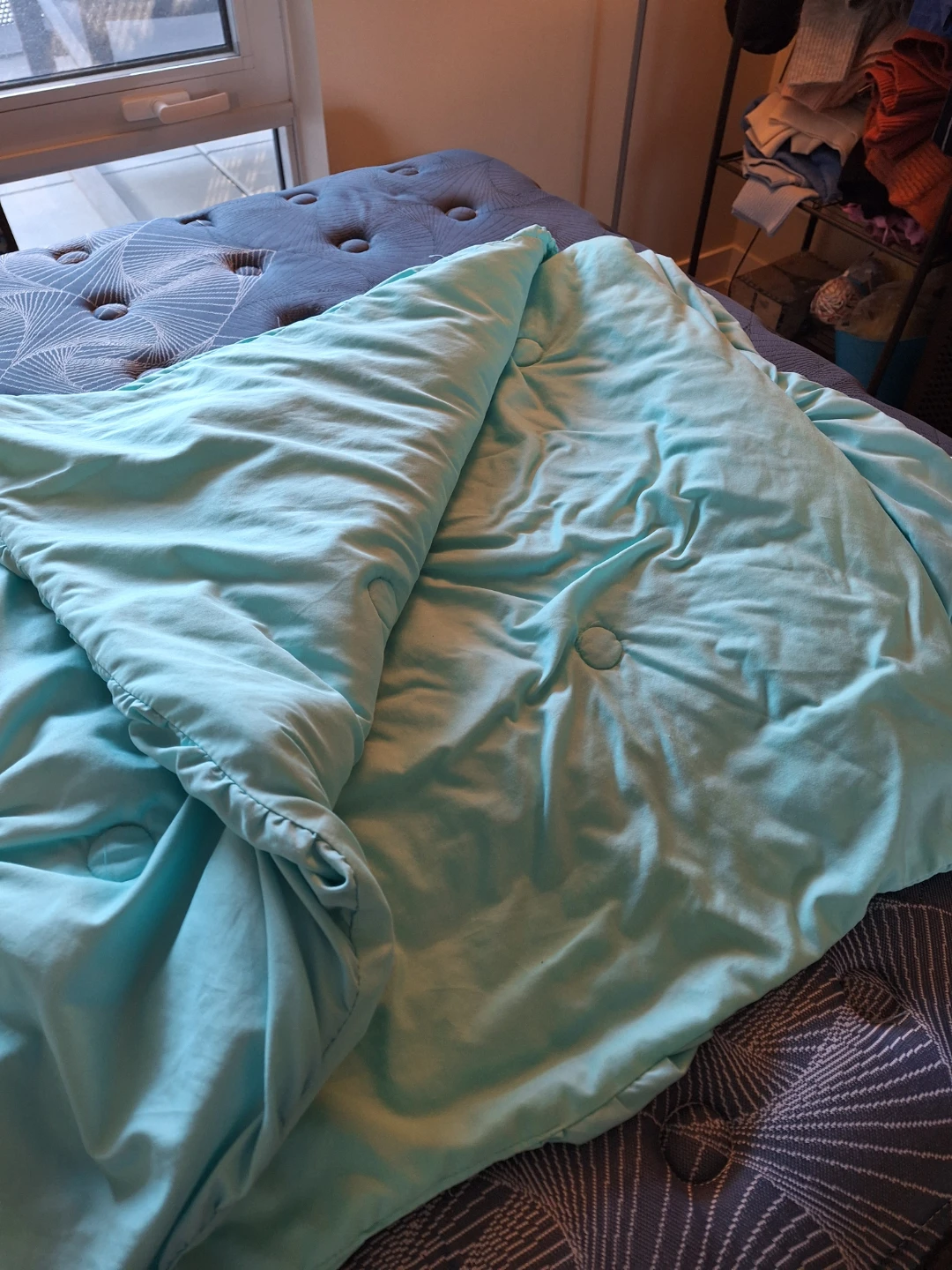 Aqua Tufted Comforter - photo 5