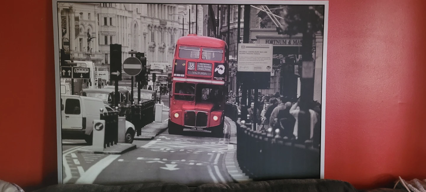 London Double Decker Bus Canvas Print