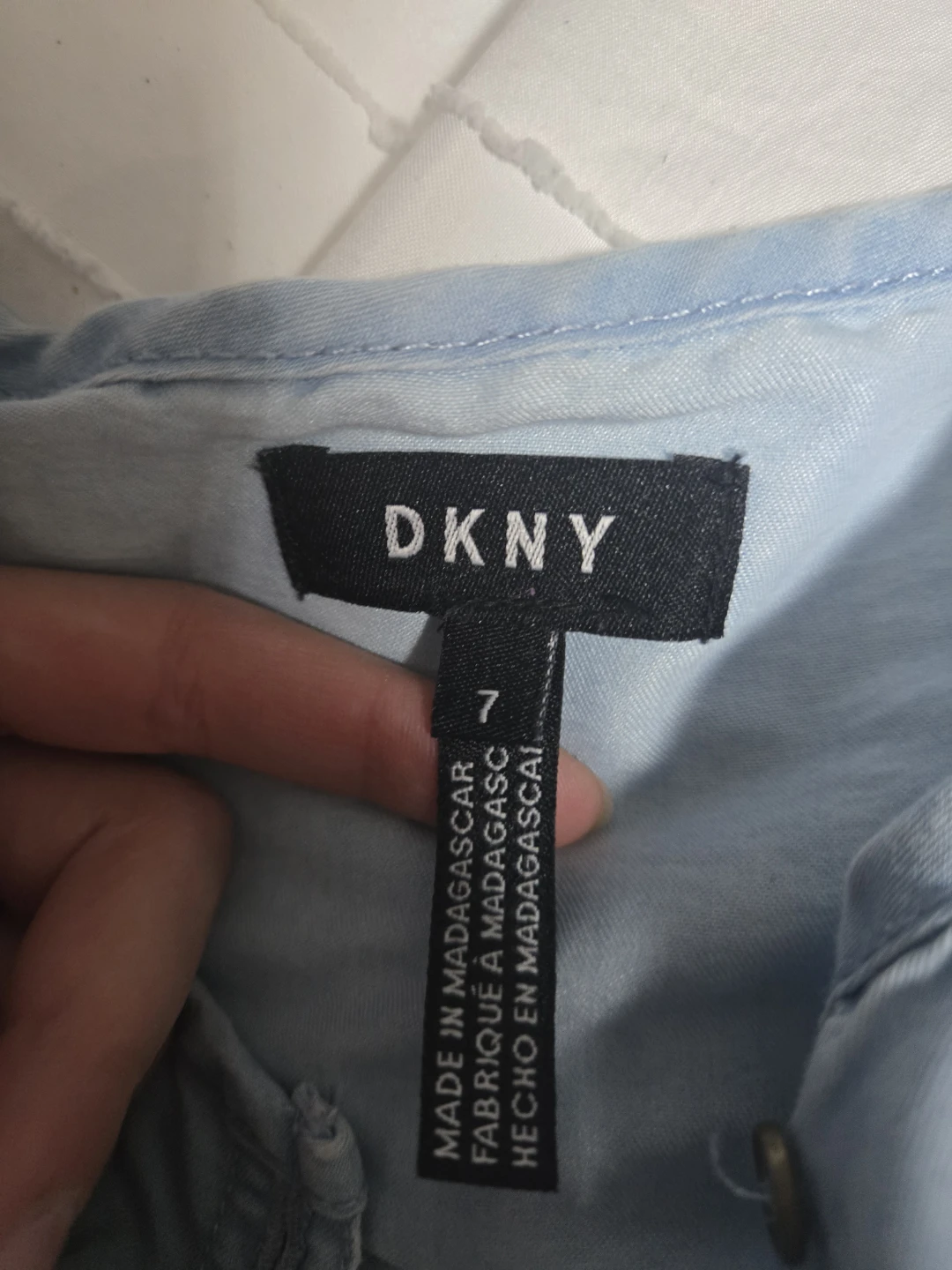DKNY Blue Denim Dress Size 7 - photo 3