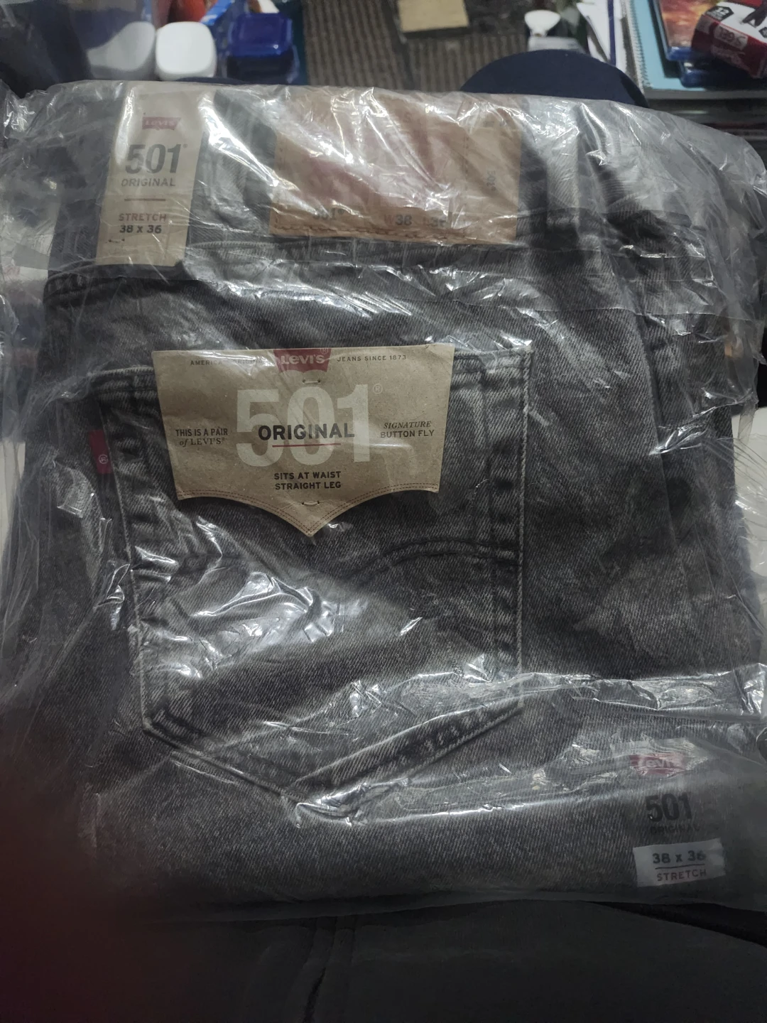 Levi's 501 Original Stretch Jeans 38x36
