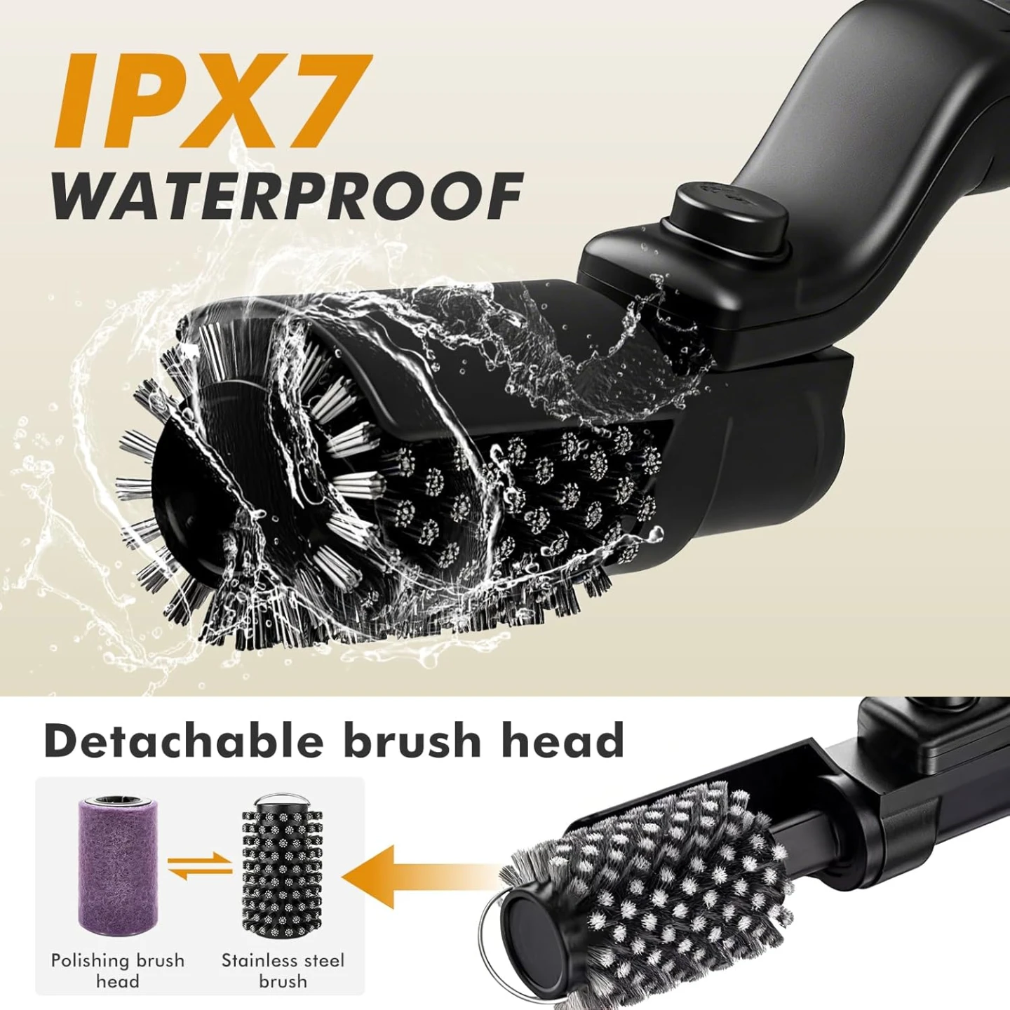 Electric Grill Brush with Rotary Adjustable Brush Head for BBQ - photo 3